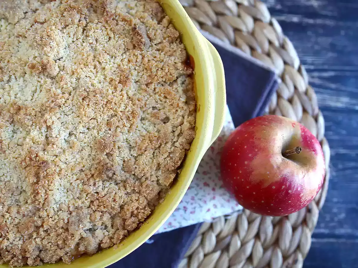 Extra knapperige en smeltende appel-peer crumble - foto 4