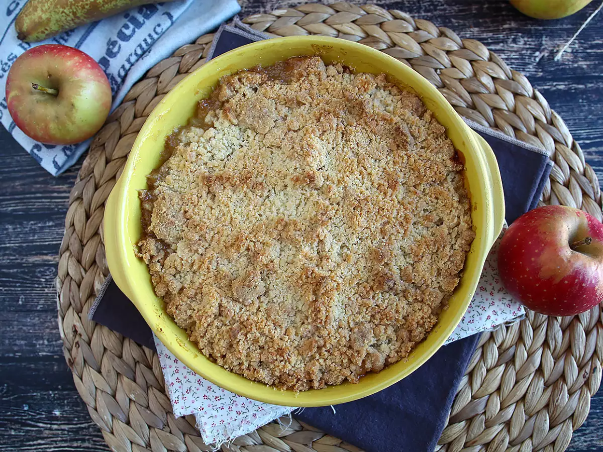 Extra knapperige en smeuïge appel-perencrumble - foto 2