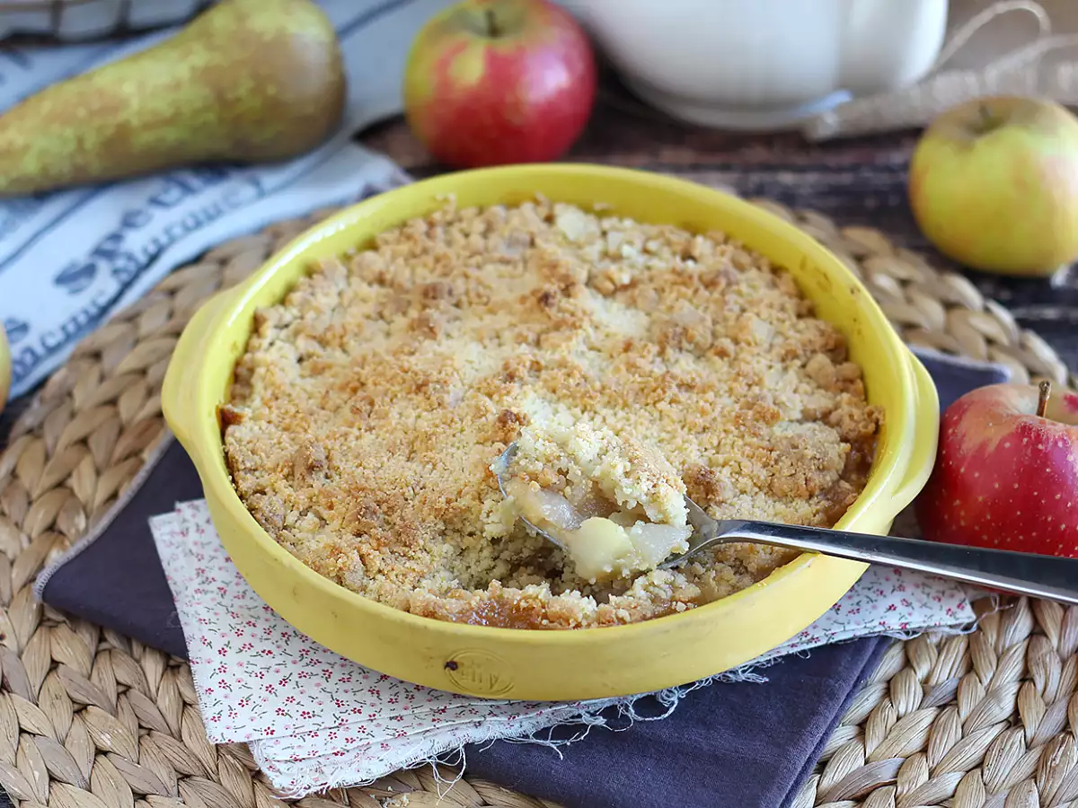Extra knapperige en smeuïge appel-perencrumble - foto 5