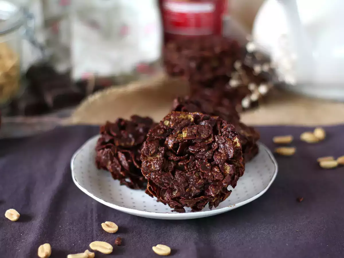 Extra krokante chocolade-pindarotsjes - foto 5