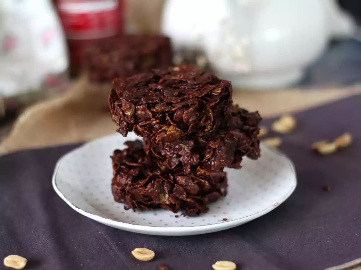 Extra krokante chocolade-pindarozen