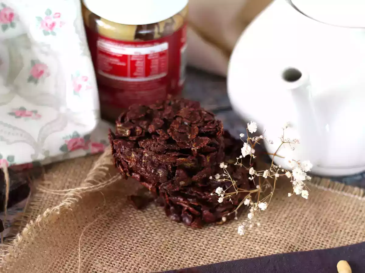 Extra krokante chocolade-pindarozen - foto 3