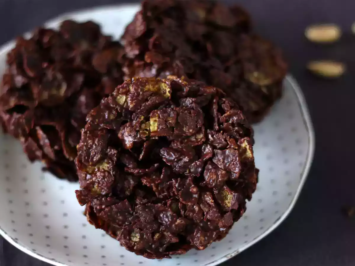 Extra krokante chocolade-pindarozen - foto 4