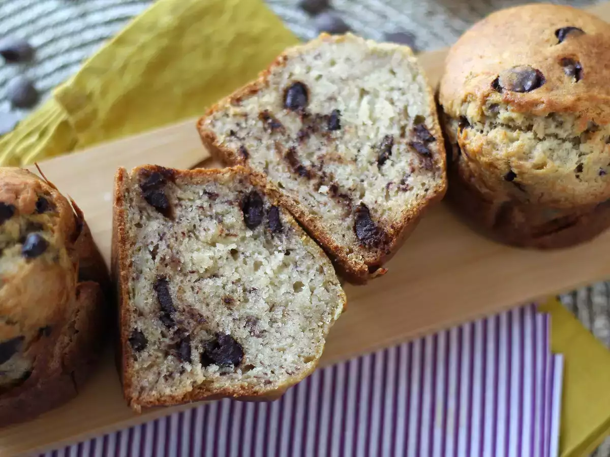 Extra lekkere bananenmuffins met chocoladestukjes - foto 2