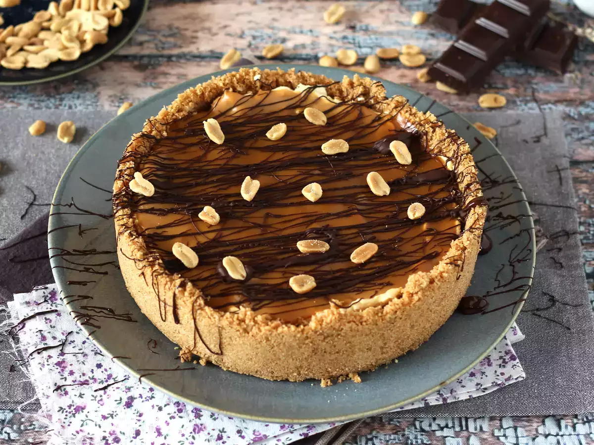 Extra smakelijke Snickers-kaascake - foto 5