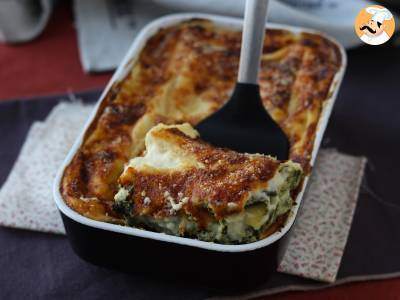 Extra smeltende ricotta en spinazie lasagne