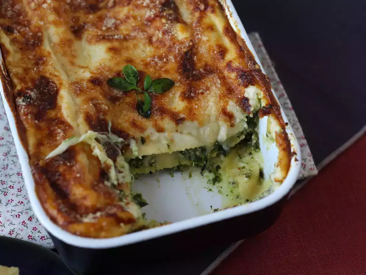 Extra smeuïge lasagne met ricotta en spinazie - foto 6