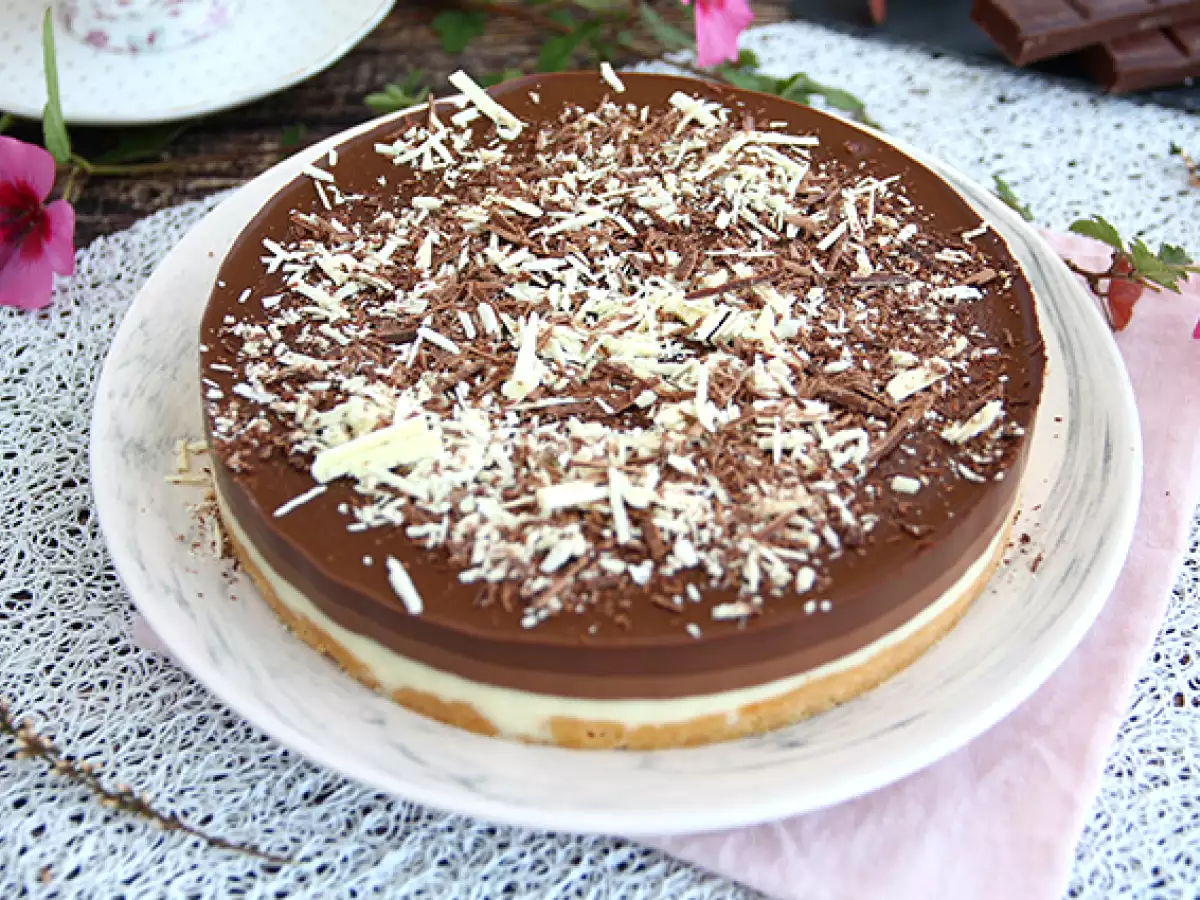 Extra smeuïge taart met 3 chocolades - foto 2