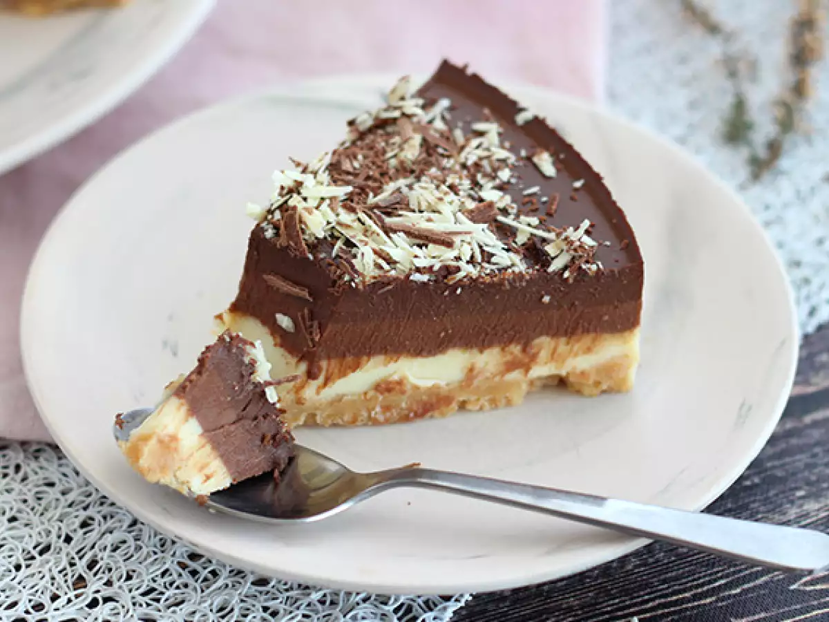 Extra smeuïge taart met 3 chocolades - foto 5