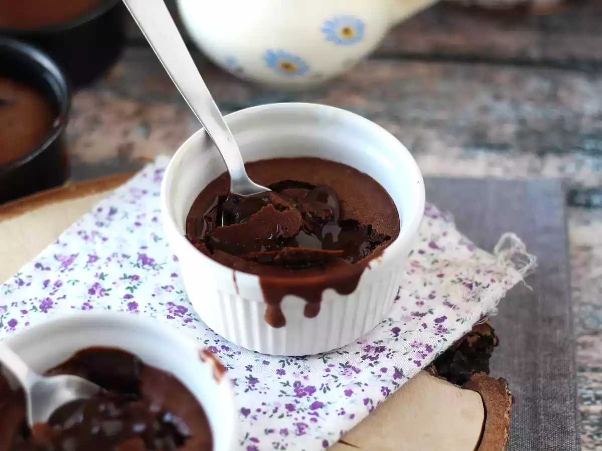 Extra vloeibare Air Fryer chocoladefondants!
