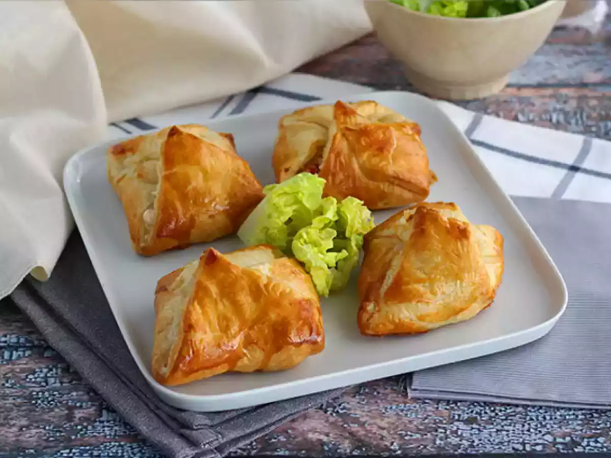 Fagottini met gerookte zalm en geitenkaas