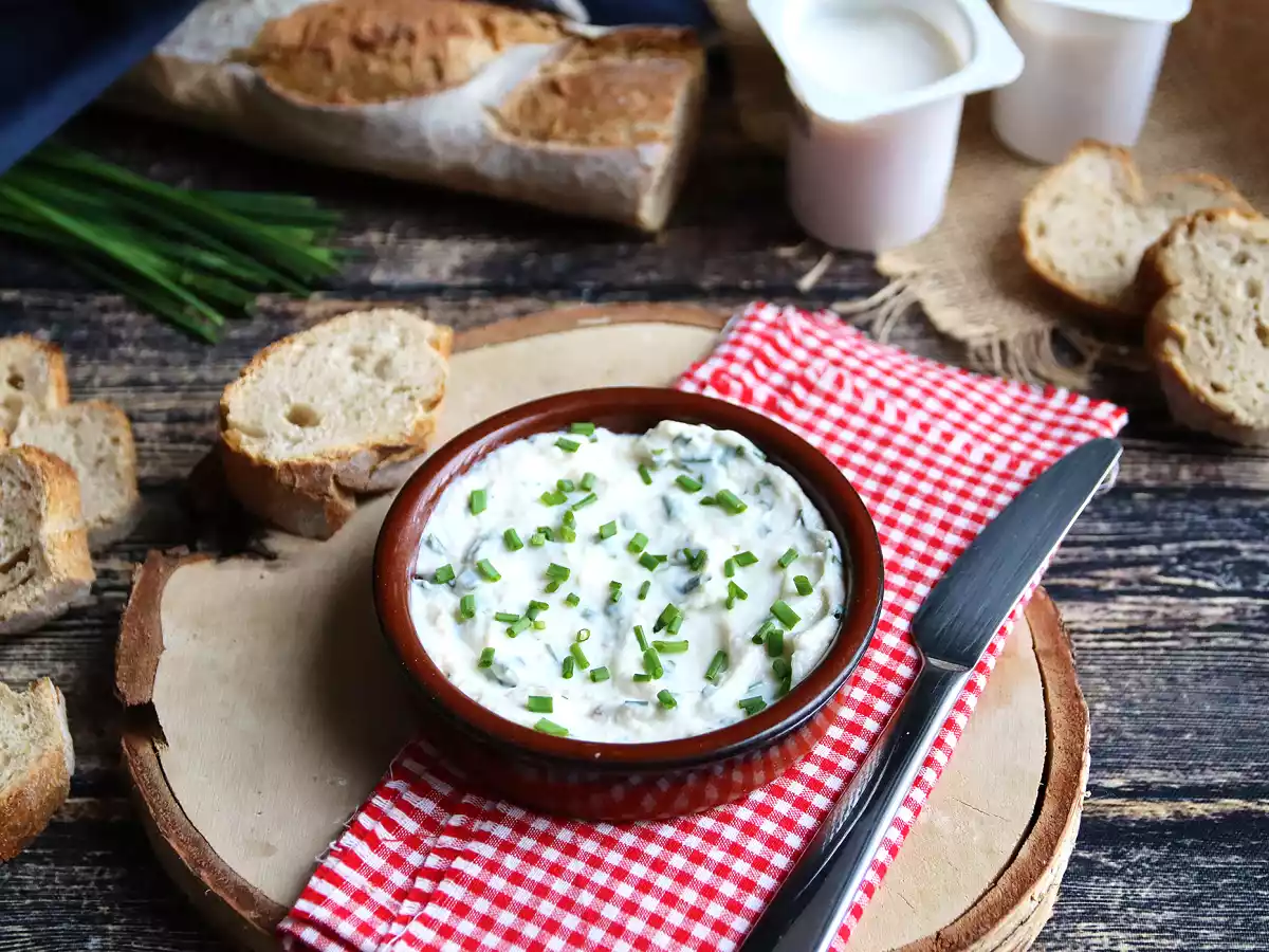 Faux-mage frais knoflook en kruiden (de veganistische kaas op sojabasis!) - foto 4