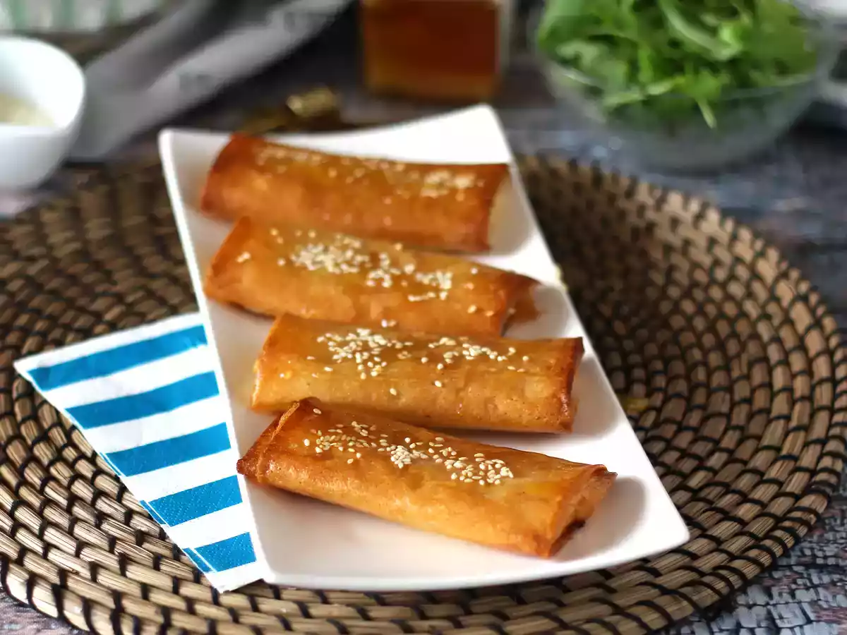 Feta Saganaki, het Griekse recept voor chips met feta en honing - foto 2
