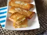Feta Saganaki, het Griekse recept voor chips met feta en honing, foto 2