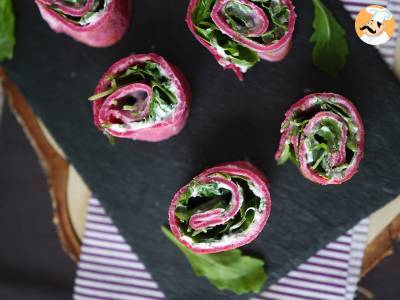 Flensjes van rode biet met ricotta en rucola - foto 5