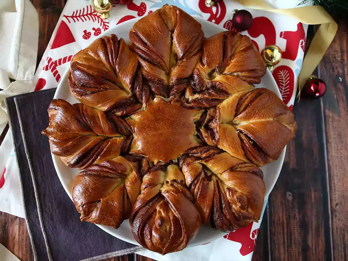 Flocon brioche met chocoladepasta