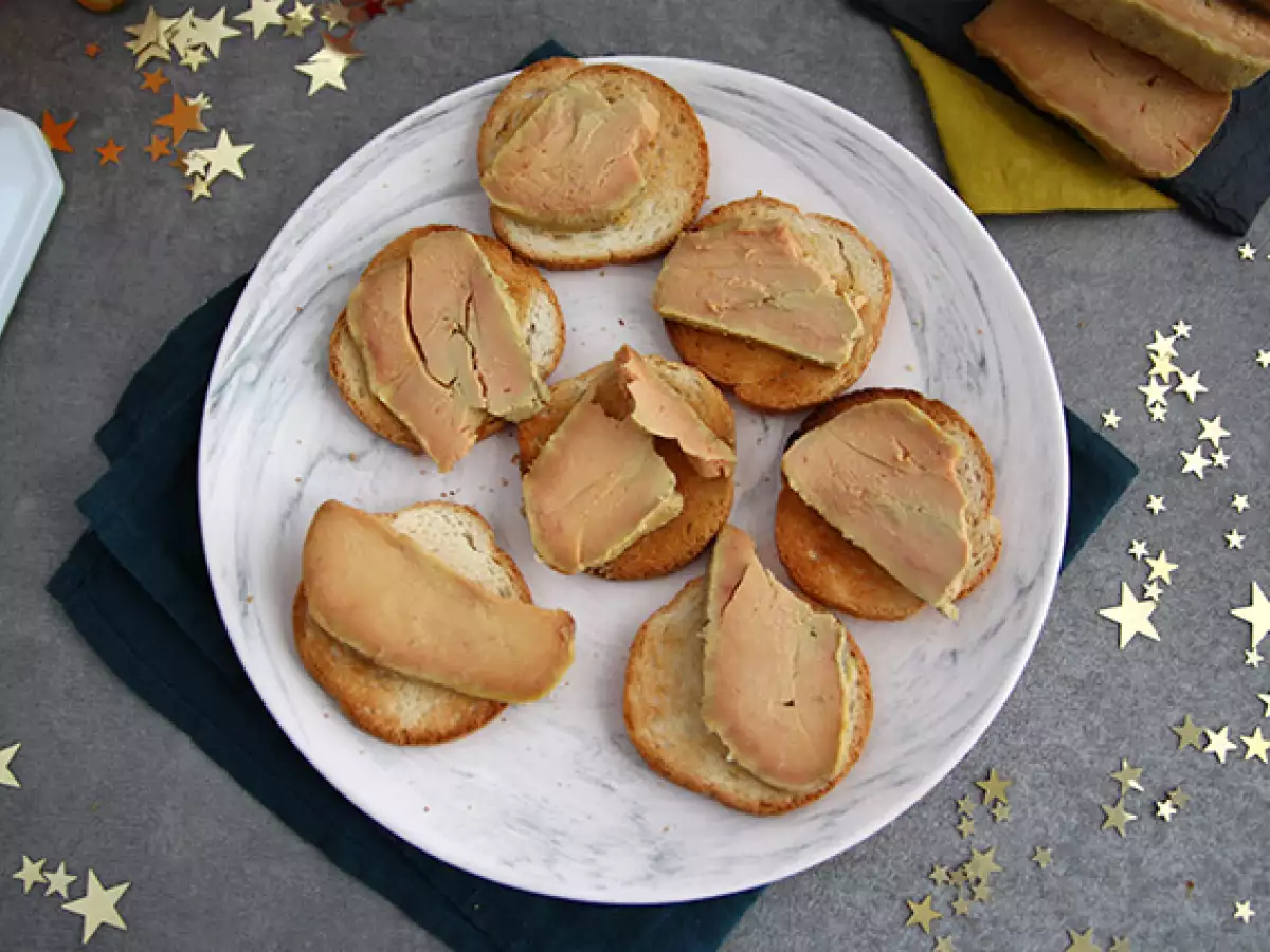 Foie gras gegaard in zout - foto 2