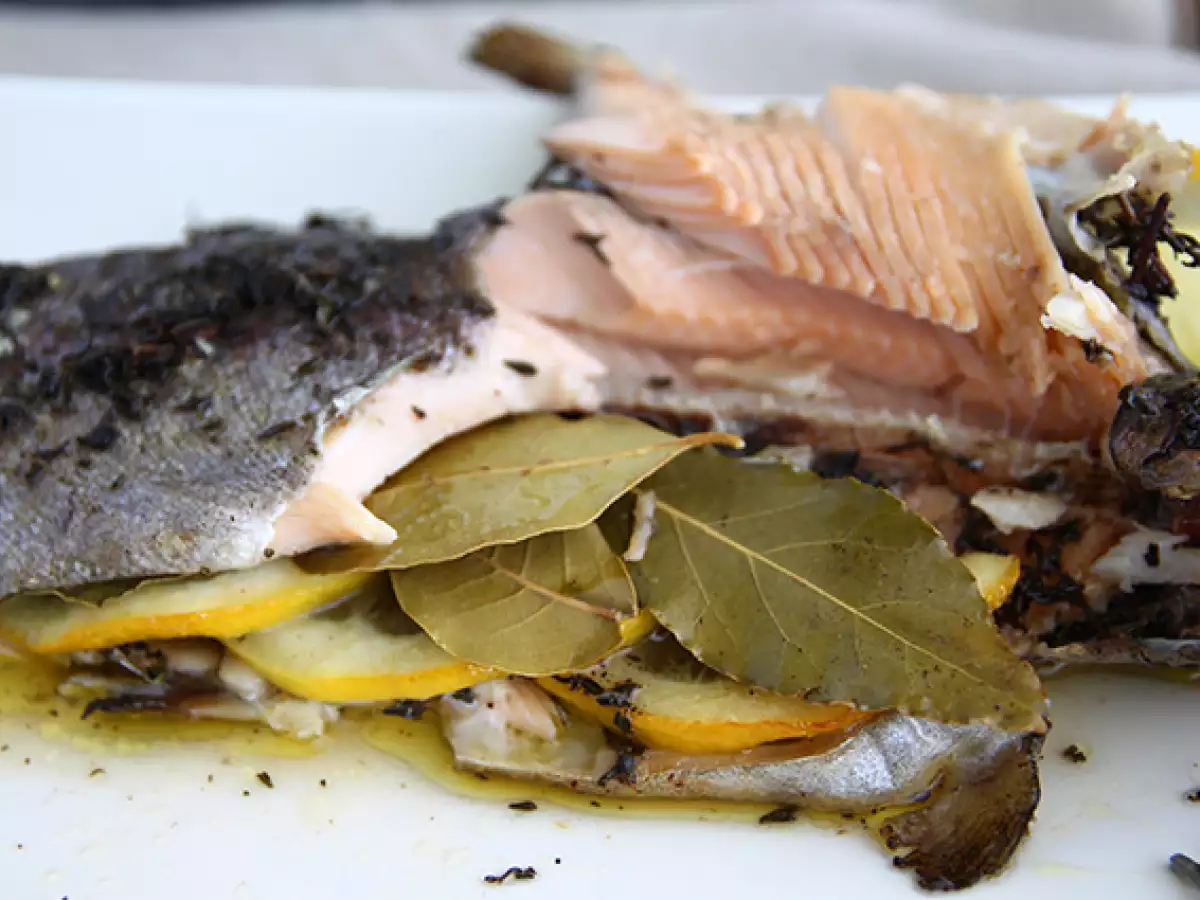 Forel uit de oven met tijm en olijfolie - foto 3