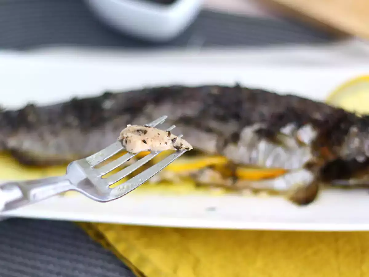 Forel uit de oven met tijm en olijfolie - foto 4
