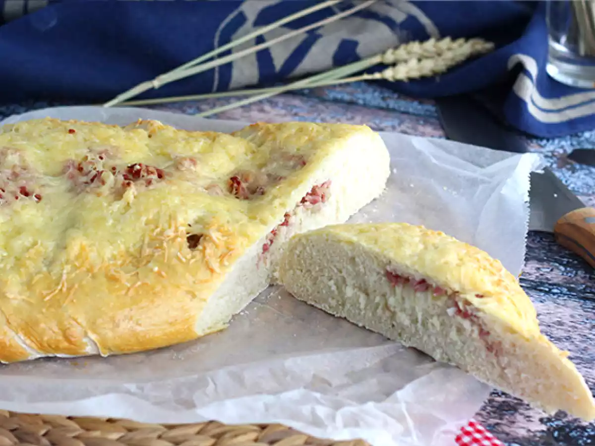 Fougasse met spek en uien - foto 2