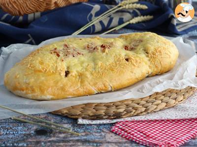 Fougasse met spek en uien