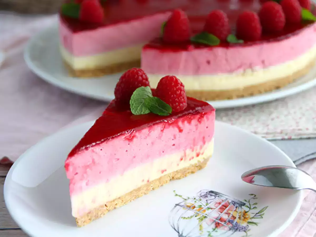 Frambozenbavarois met witte chocolade (stappen en video) - foto 2