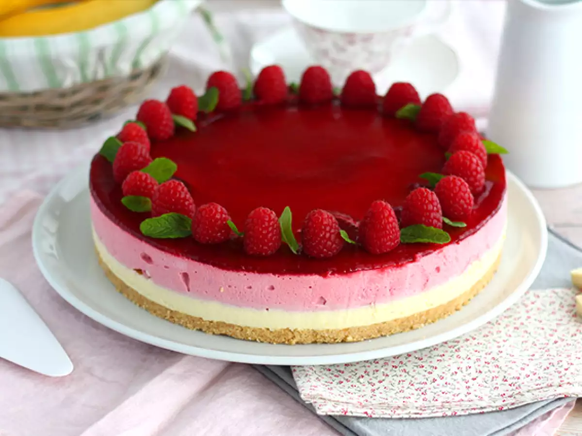 Frambozenbavarois met witte chocolade (stappen en video) - foto 3