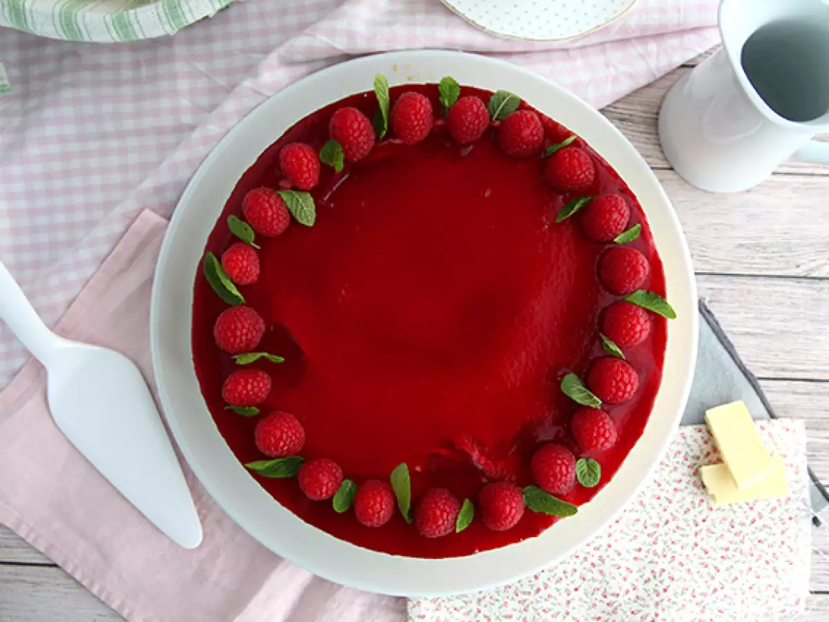 Frambozenbavarois met witte chocolade (stappen en video) - foto 5