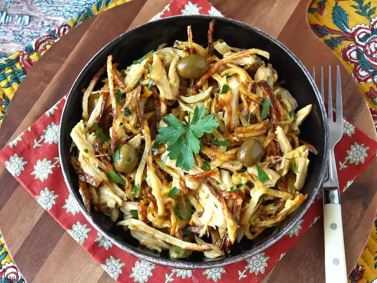 Frango à Brás: het perfecte Portugese gerecht om restjes kip in te verwerken - foto 4