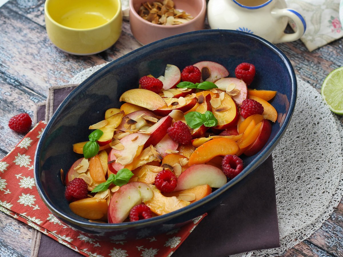 Fruitsalade: perzik, abrikoos, framboos en meer! - foto 5