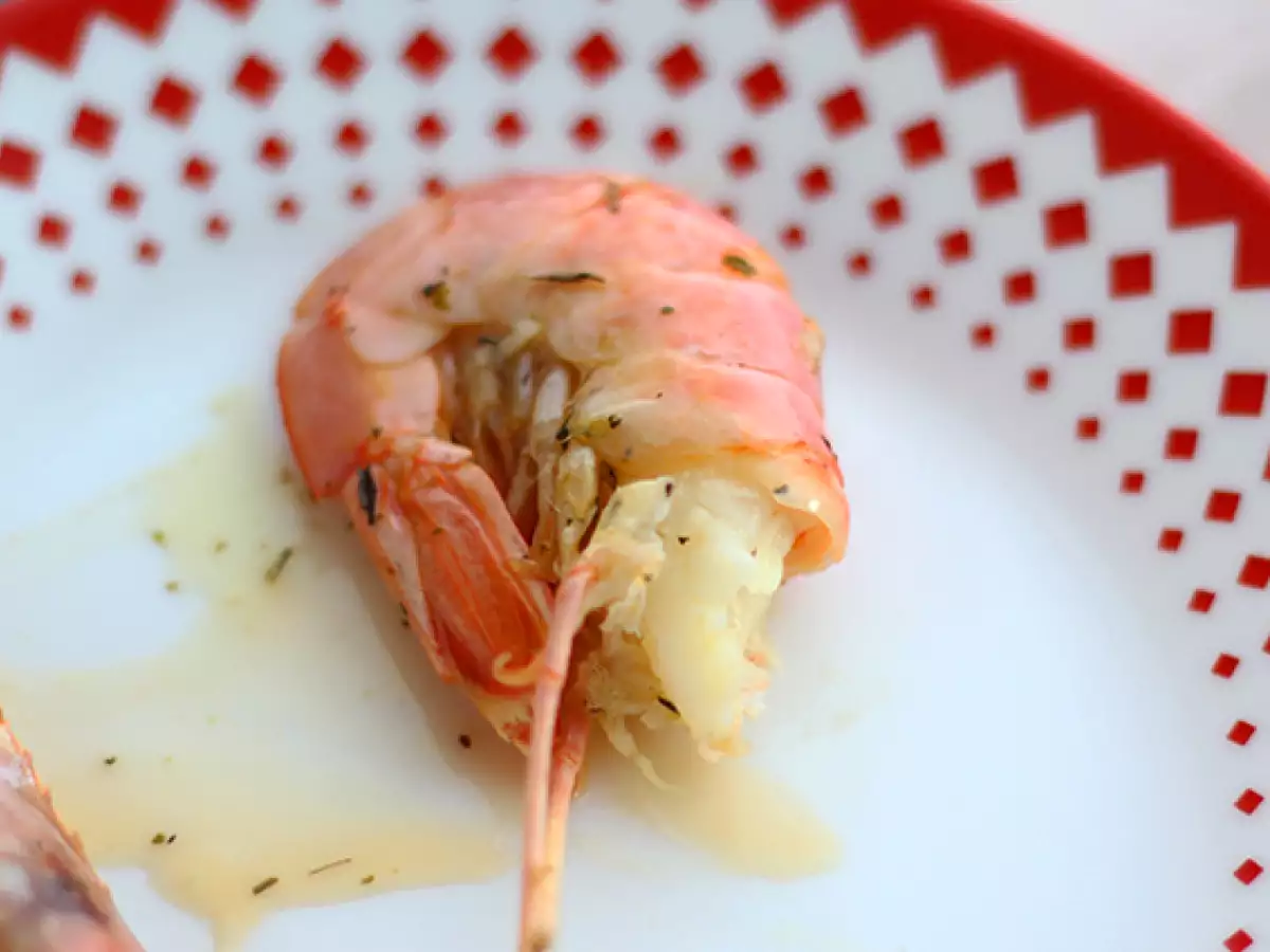 Gamba's uit de oven met knoflook en kruiden - foto 4