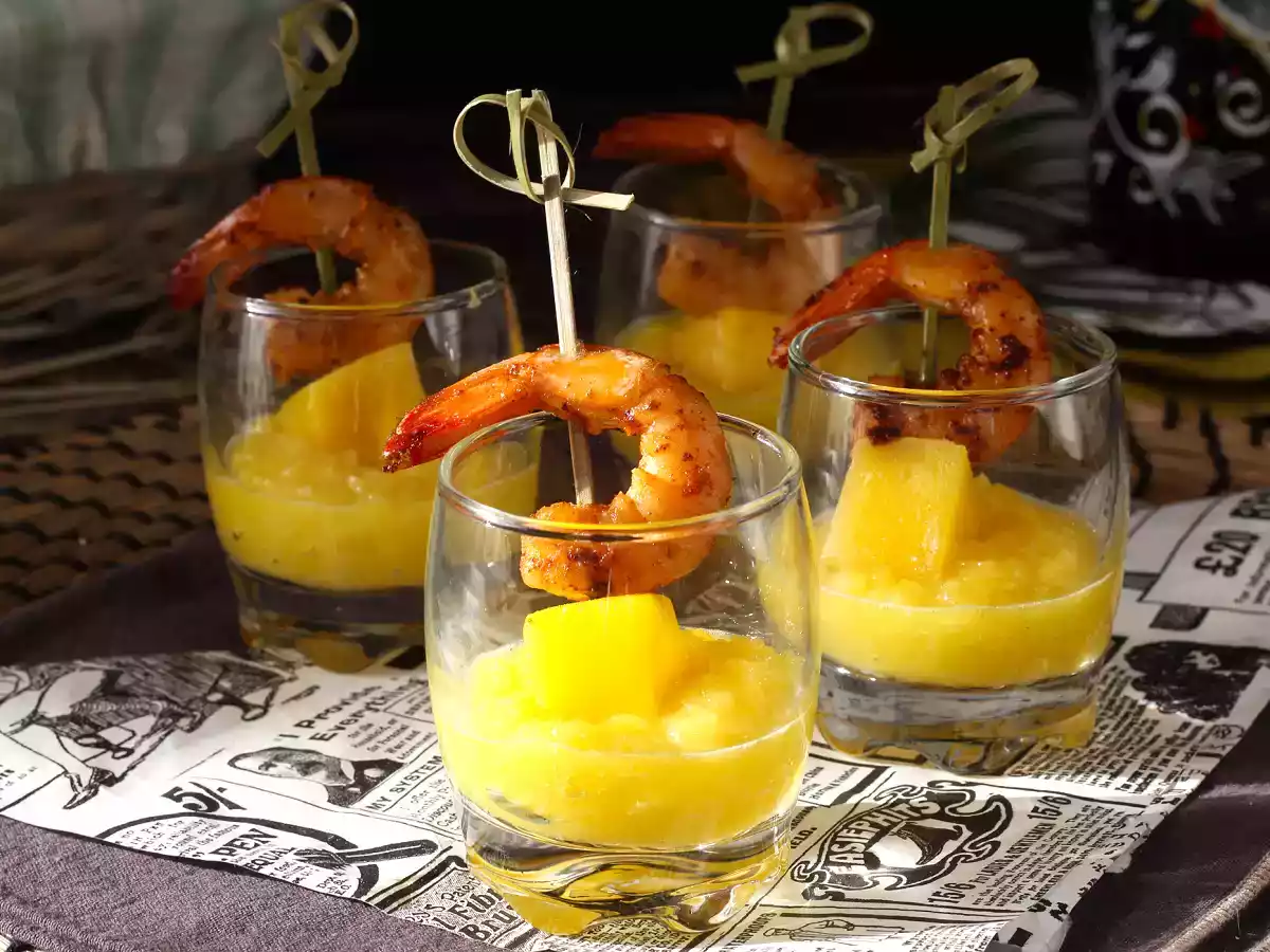 Garnalen- en mangogrutjes voor een zoet en hartig aperitief - foto 3