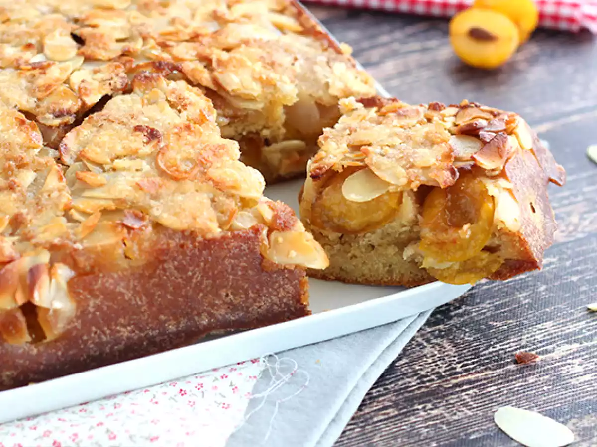 Gâteau renversé met mirabellen en amandelen - foto 2