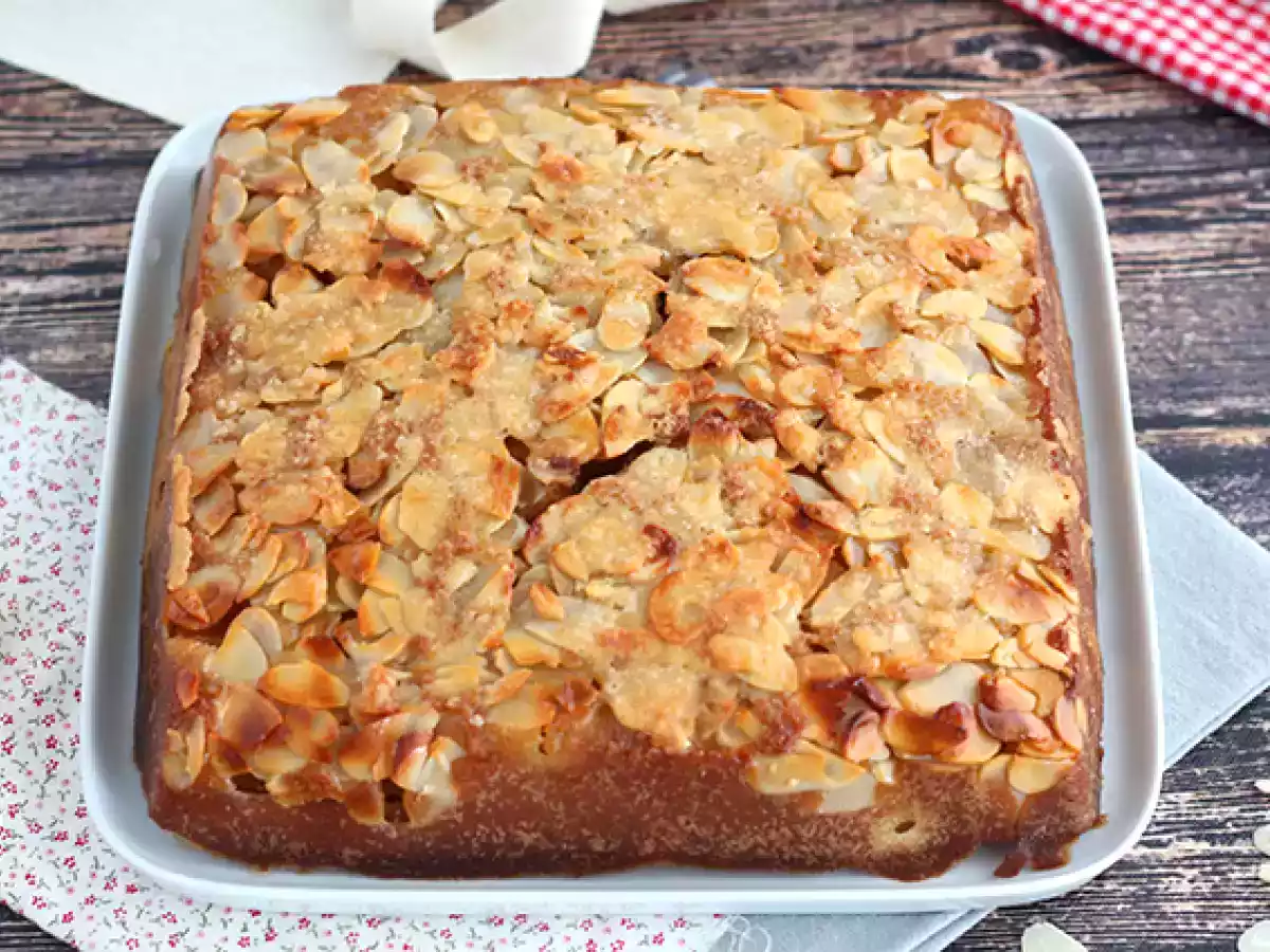 Gâteau renversé met mirabellen en amandelen - foto 5