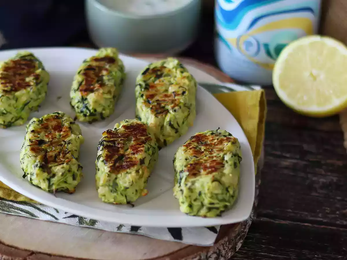 Gebakken courgette gehaktballetjes - foto 4
