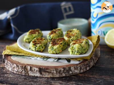 Gebakken courgette gehaktballetjes