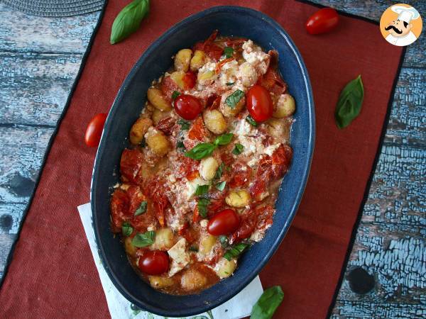 Gebakken feta gnocchi met Airfryer, een supersnel gerecht met kerstomaatjes en feta! - foto 5