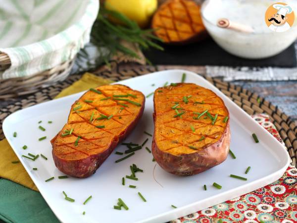 Gebakken zoete aardappelen in de oven