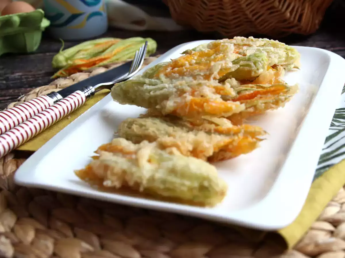 Gefrituurde courgettebloemen: recept voor beslag met bruiswater - foto 2