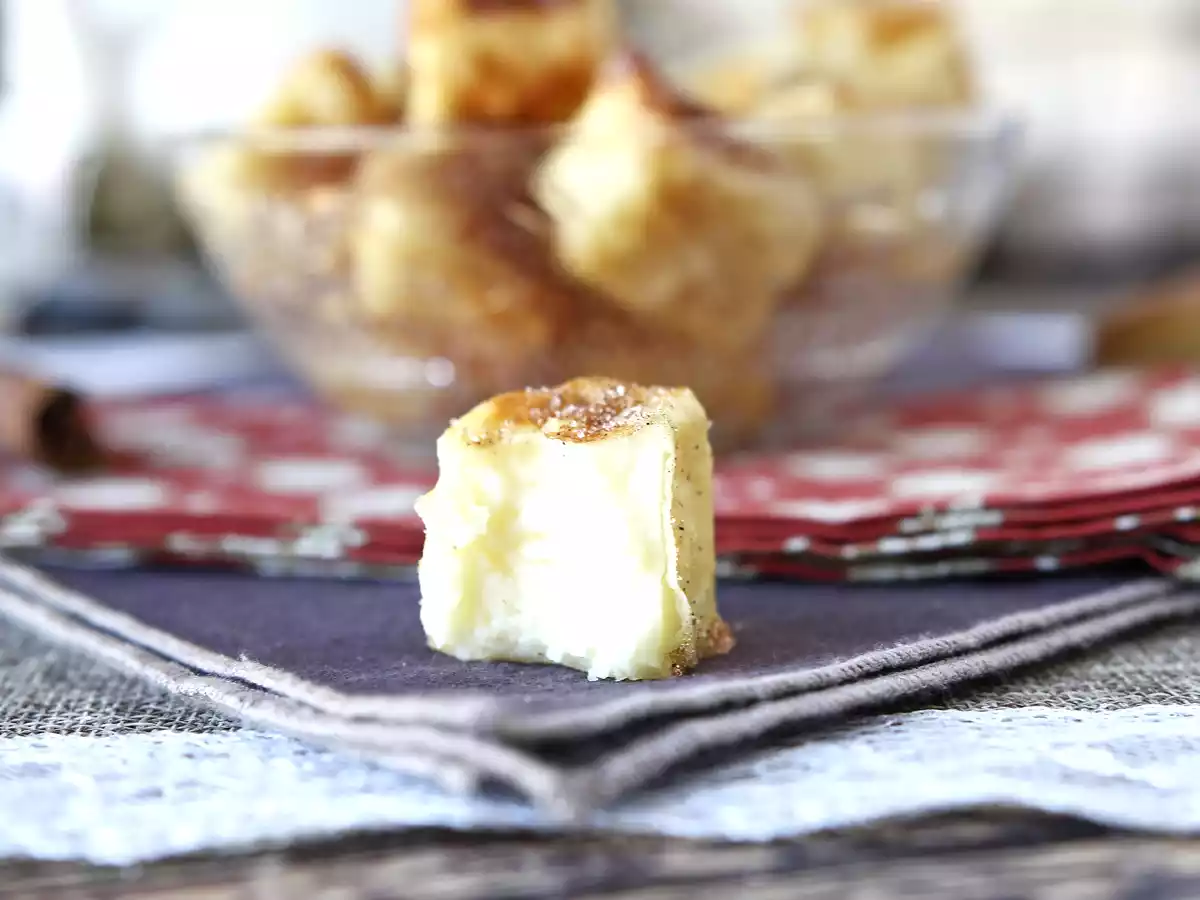 Gefrituurde melk in een airfryer. Het traditionele dessert met minder olie en dezelfde smaak als altijd. - foto 2