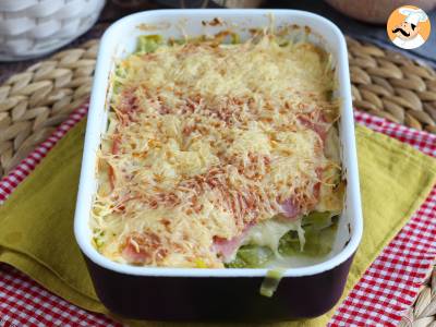 Gegratineerde prei met gekookte ham en kaas - foto 3