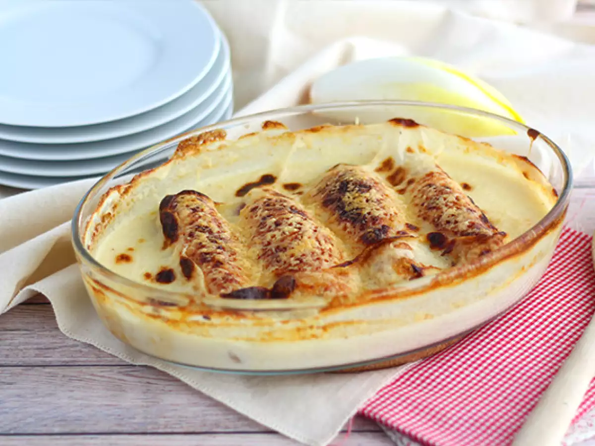 Gegratineerde witlof met ham - foto 2