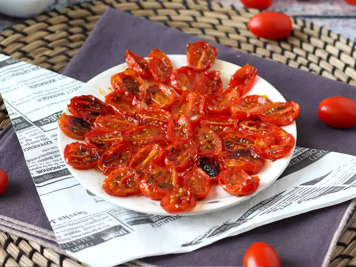 Gekonfijte cherrytomaten uit de airfryer - foto 2