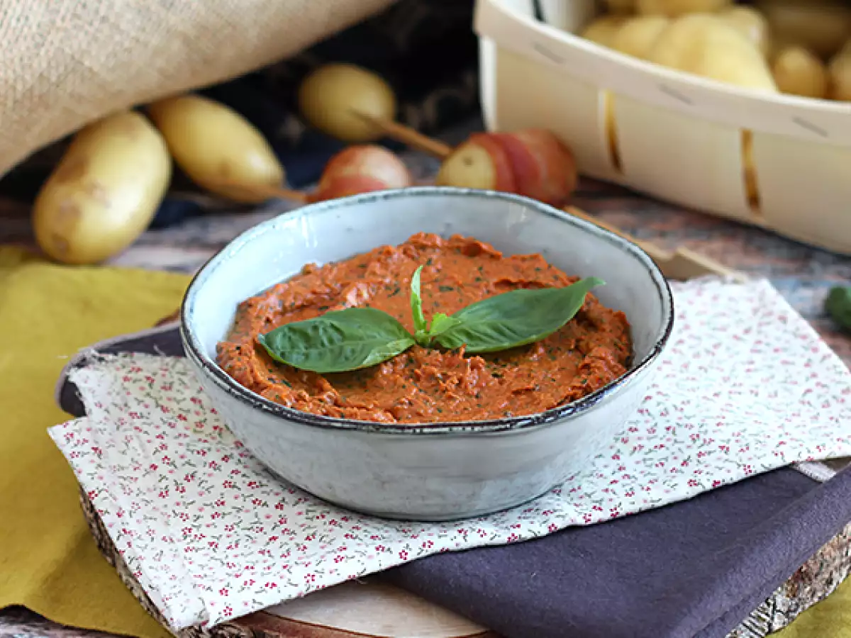 Gekonfijte tomaten en basilicumspread - foto 3