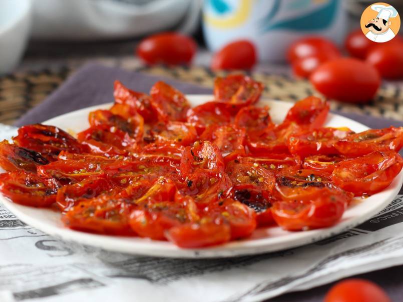 Gekonfijte tomaten in de friteuse