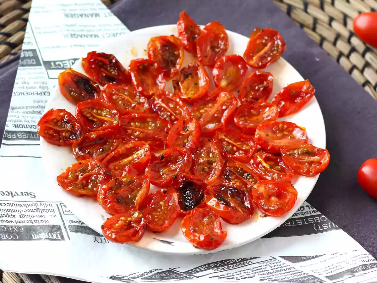 Gekonfijte tomaten in de friteuse - foto 3
