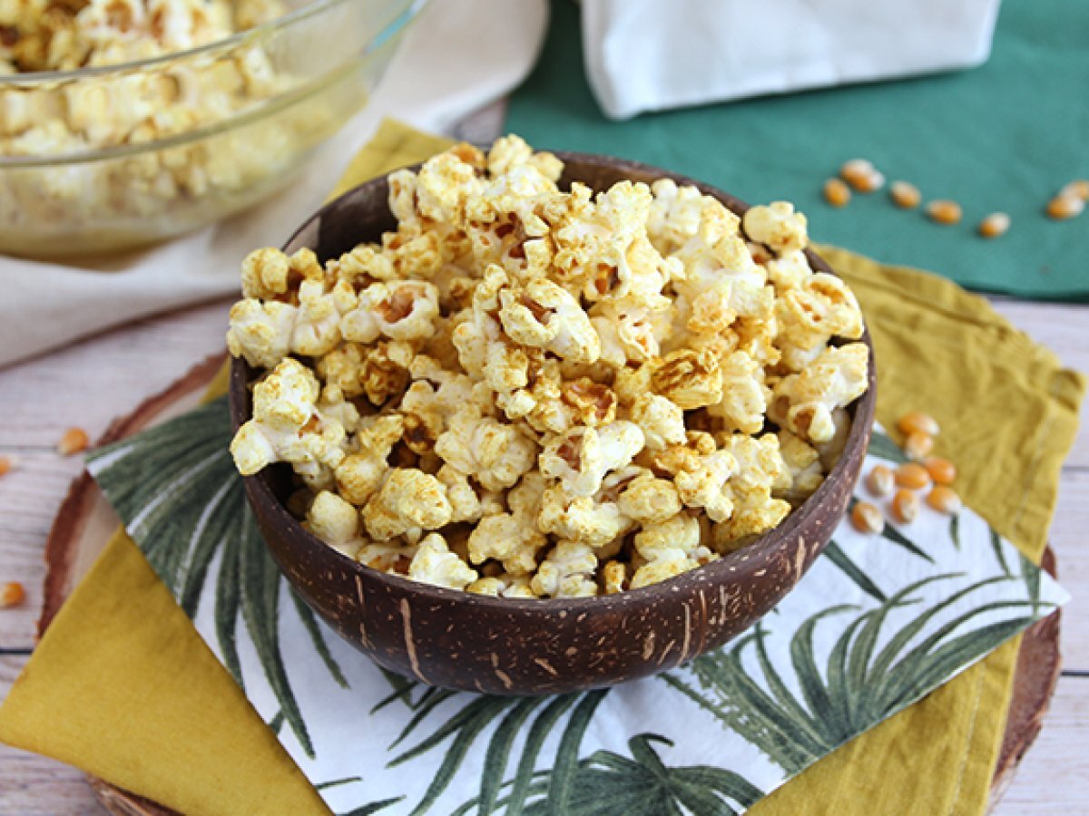 Gekruide popcorn