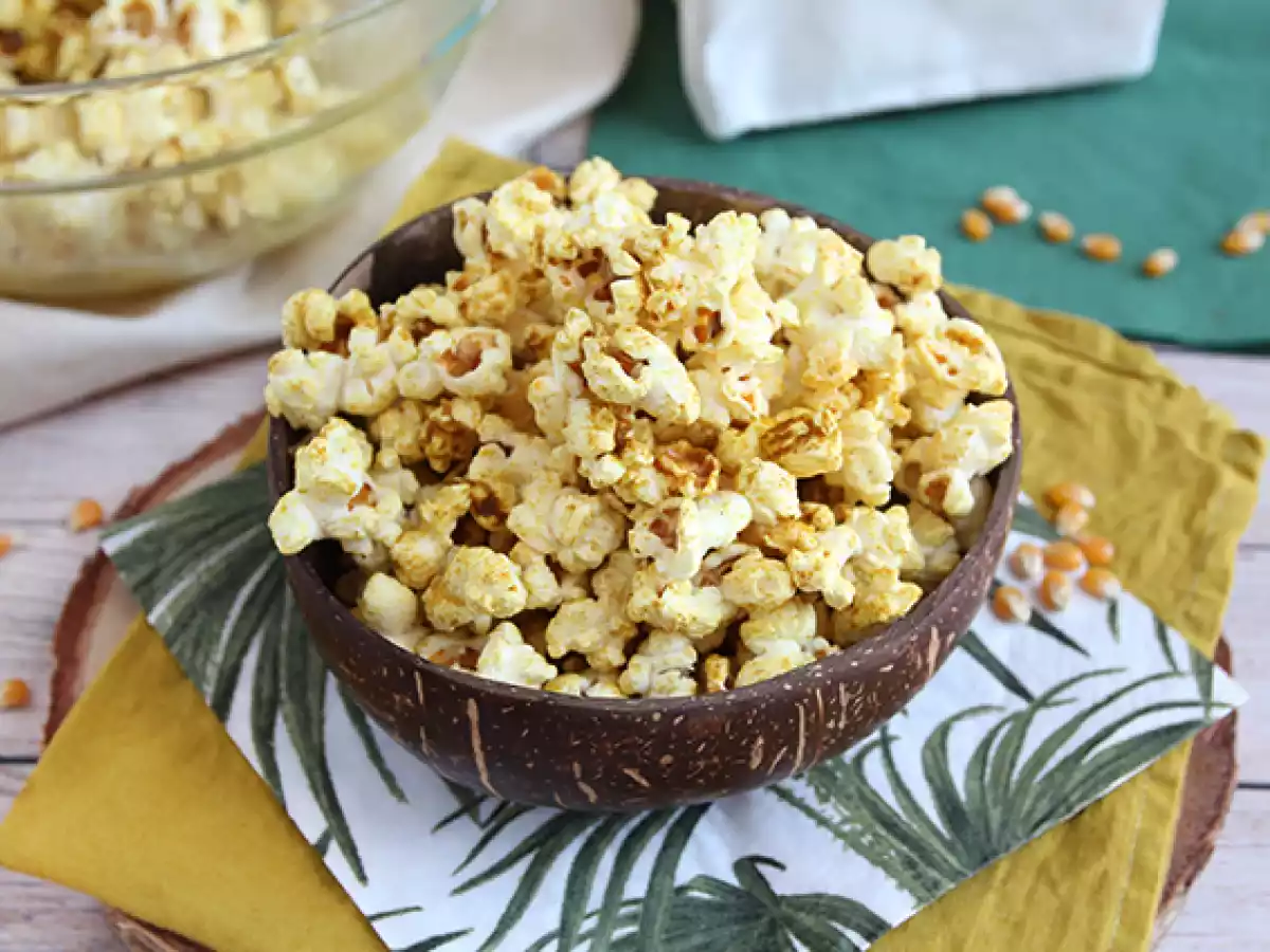 Gekruide popcorn