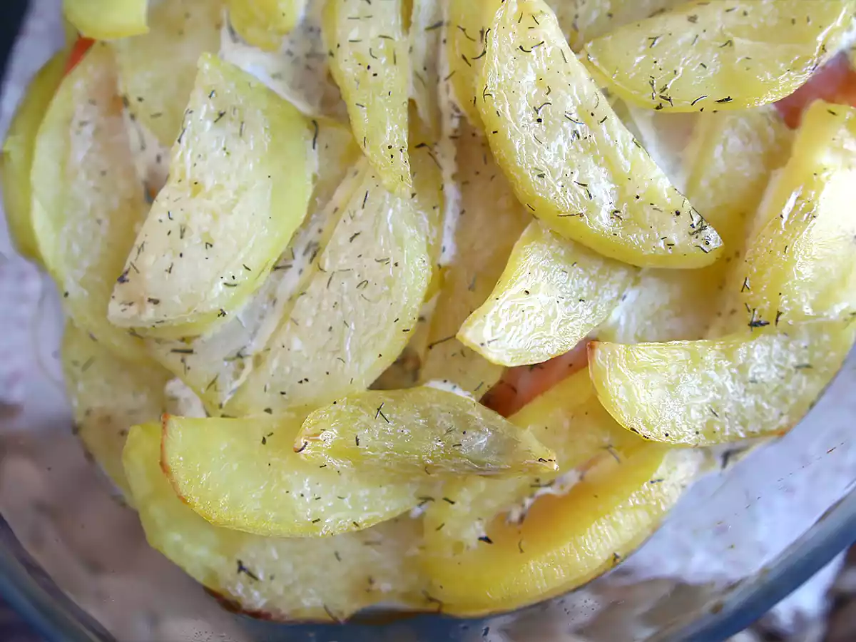 Gemakkelijke aardappelgratin met gerookte zalm! - foto 2