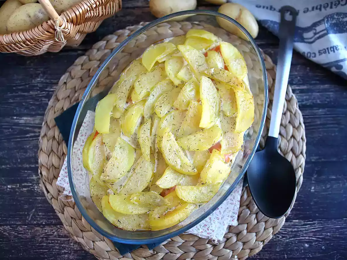 Gemakkelijke aardappelgratin met gerookte zalm! - foto 4